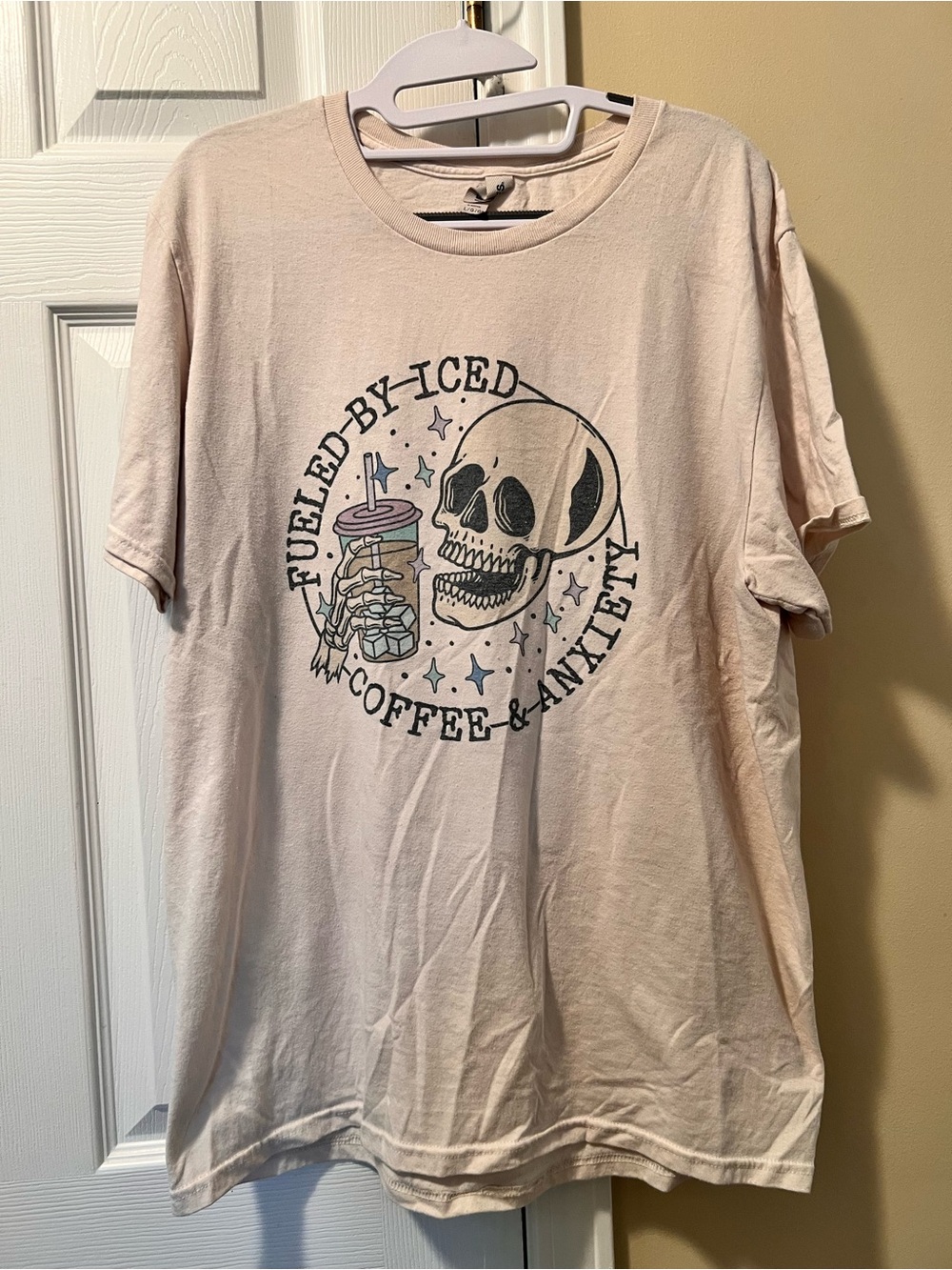 Men's Graphic Tee - Skull Iced Coffee Design